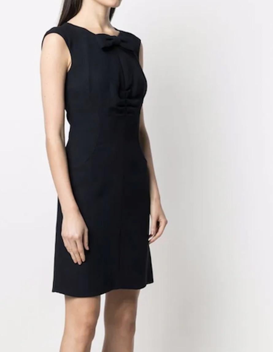 Women's  2008 Chanel Navy Silk Dress For Sale