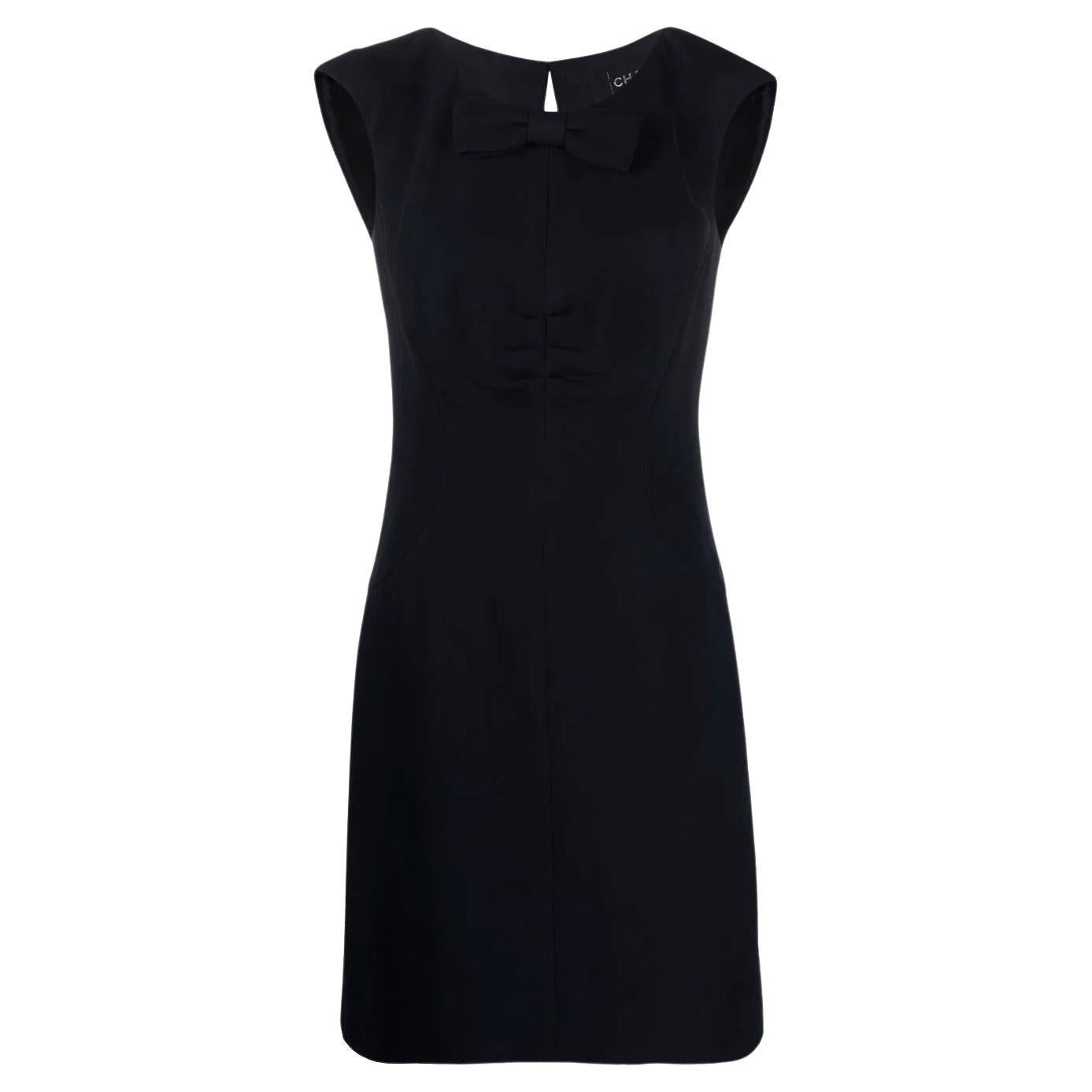 2008 Abito in seta Chanel Navy in vendita