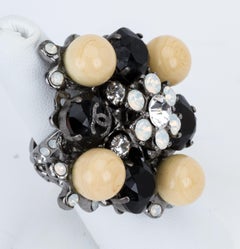 2008 Chanel Rare Oversize Costume Ring Size 6
