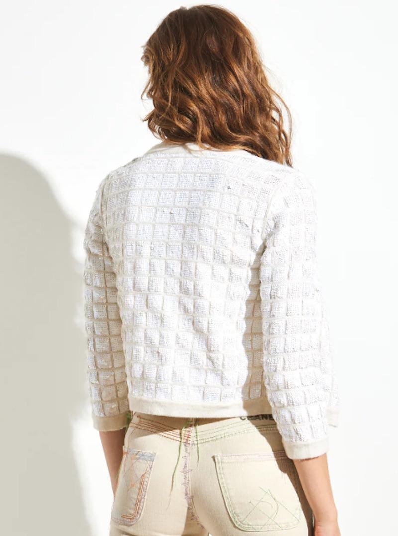 Women's 2008 Chanel Sequin Cropped Sweater