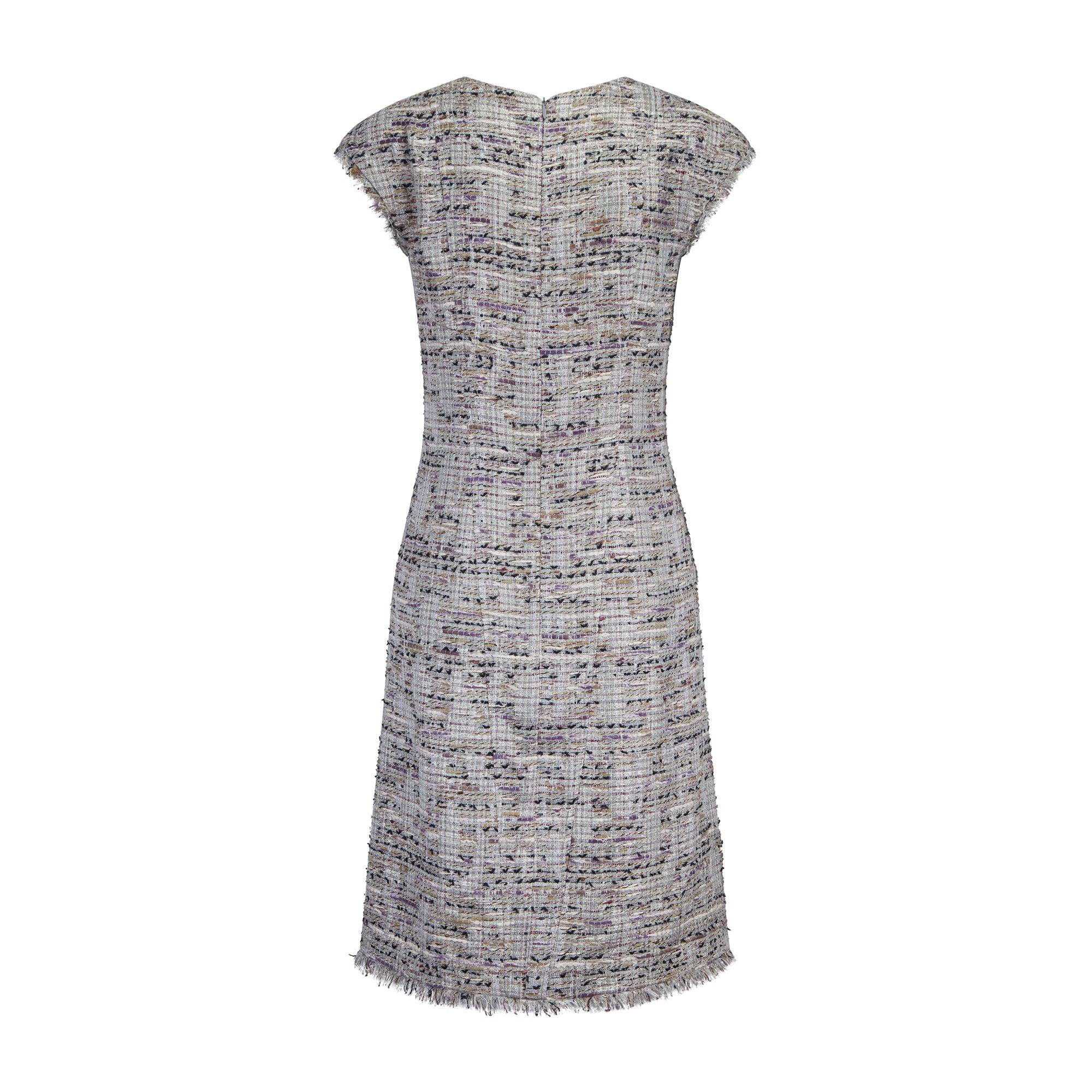 Donna 2008 Chanel Silver Fantasy Tweed Abito doppiopetto in vendita