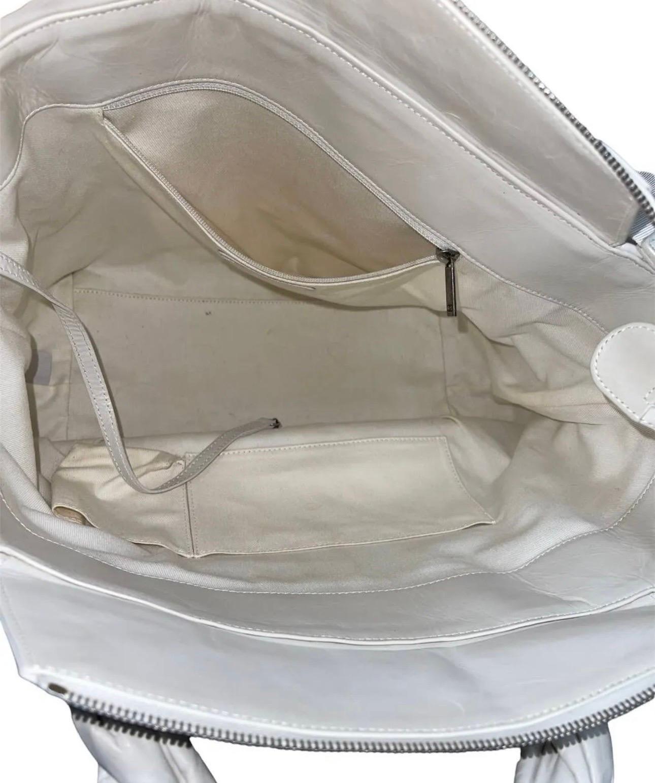 2008 Chanel White Braided Leather Shoulder Bag Bag 1