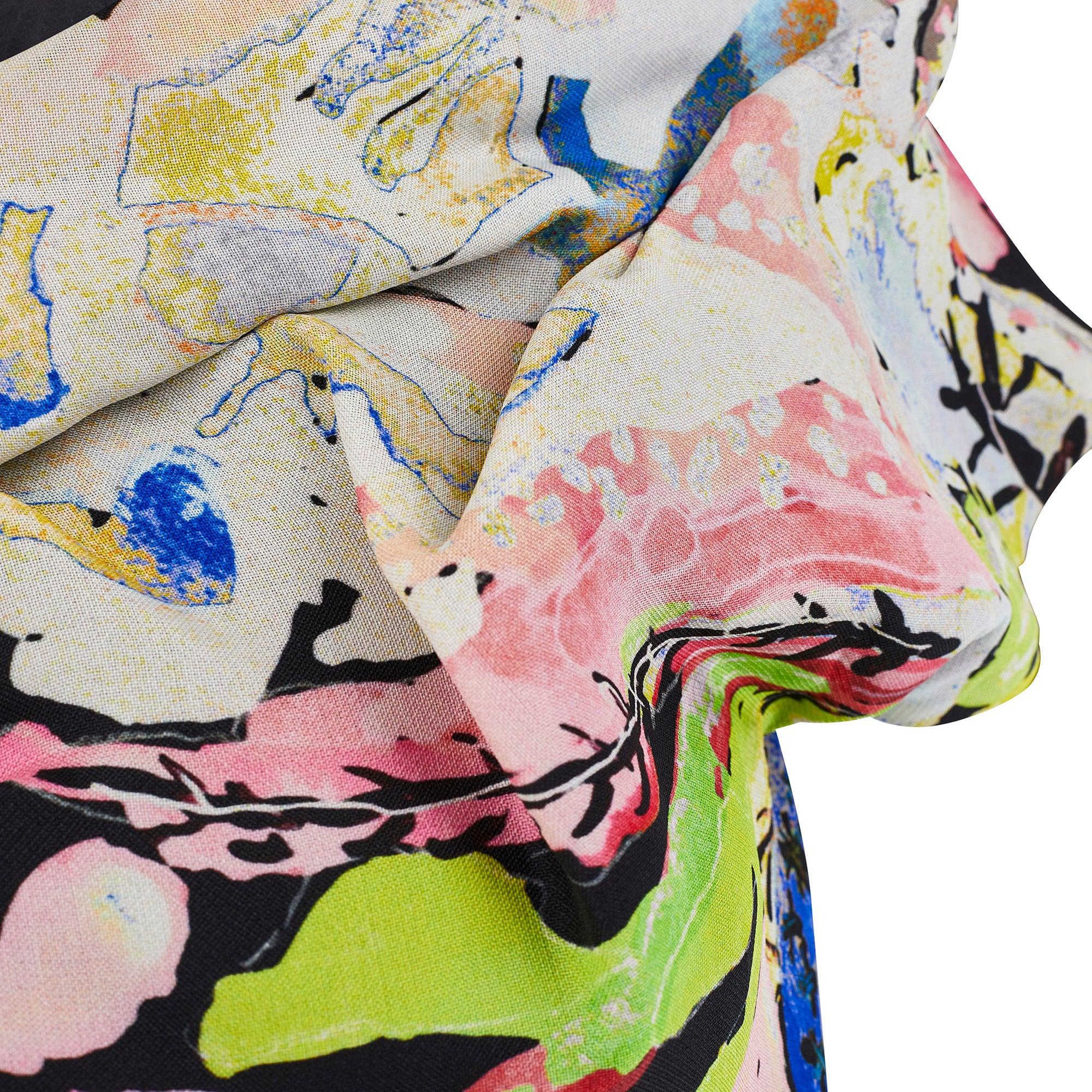 2008 Christian Lacroix Laufsteg Dokumentiertes Kleid mit Pop-Art-Druck im Zustand „Hervorragend“ im Angebot in London, GB