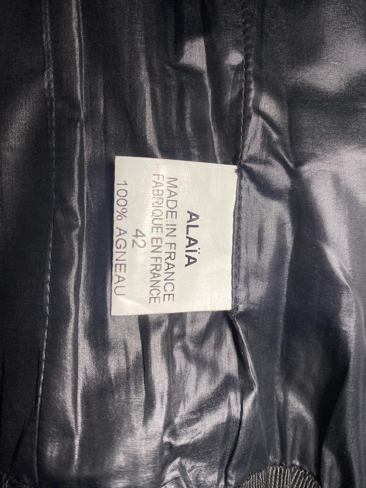 2008 Documented Alaia Leather Corset Skirt In New Condition For Sale In London, GB