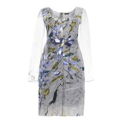 2008 Dolce & Gabbana Hand Painted Limited Edition 45/150 Runway Dress Italian 42