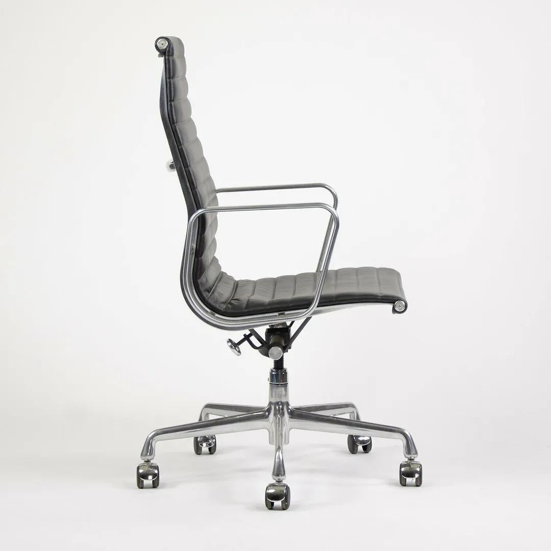 2008 Eames Herman Miller Aluminum Group Executive Desk Chair Black Sets Avail For Sale 1