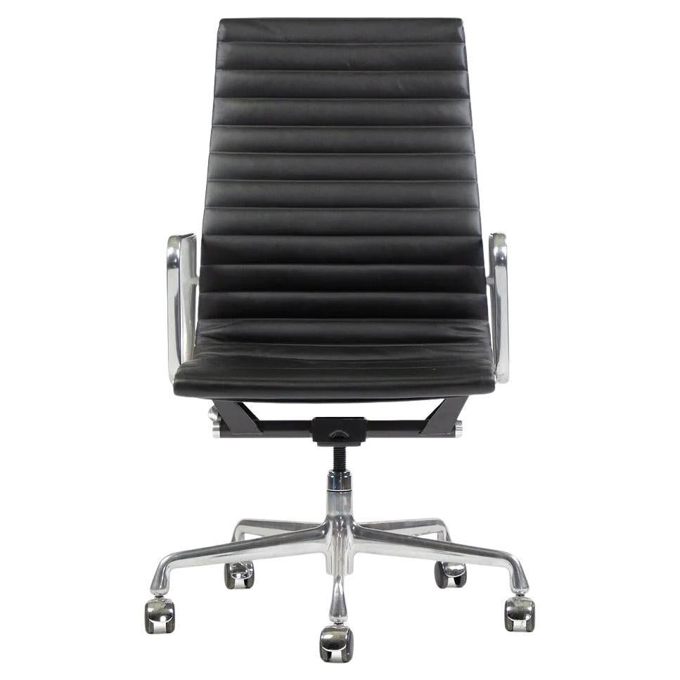 2008 Eames Herman Miller Aluminum Group Executive Desk Chair Black Sets Avail For Sale