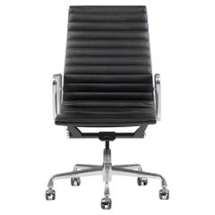 Used 2008 Eames Herman Miller Aluminum Group Executive Desk Chair Black Sets Avail