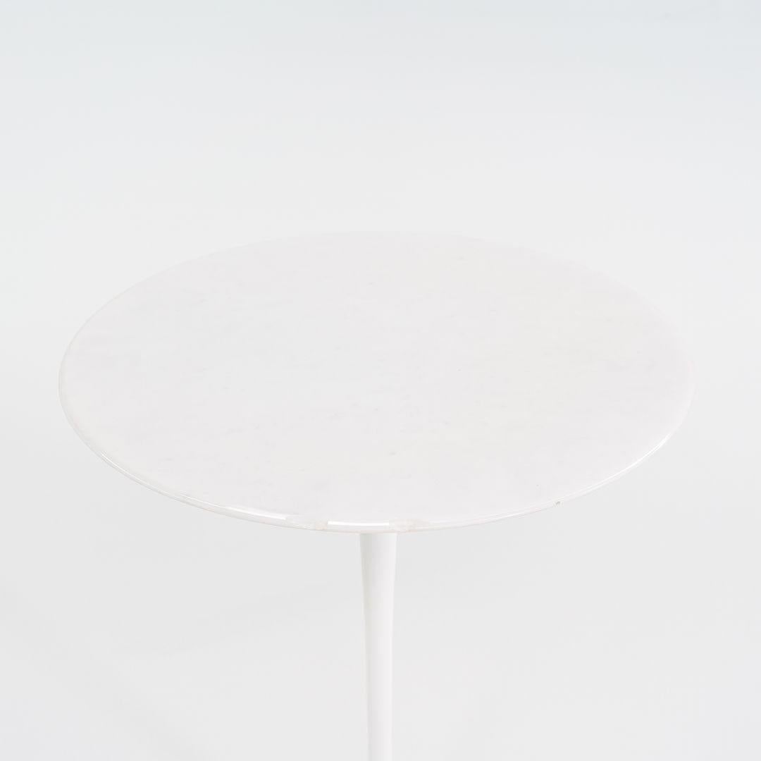 Italian 2008 Eero Saarinen for Knoll Tulip Pedestal Round Side Table w/ 16