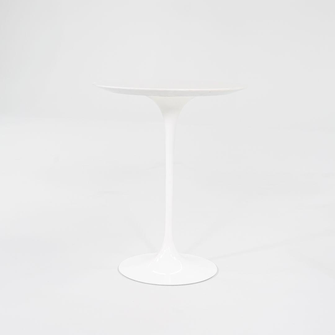 2008 Eero Saarinen for Knoll Tulip Pedestal Round Side Table w/ 16