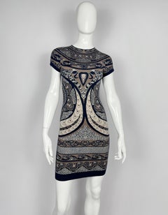 2008 F/W Alexander McQueen knit blend wool dress