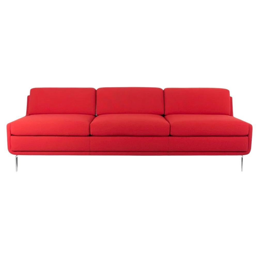 2008 Gaia Three Seat Sofa by Arik Levy for Bernhardt Design in Red Fabric For Sale