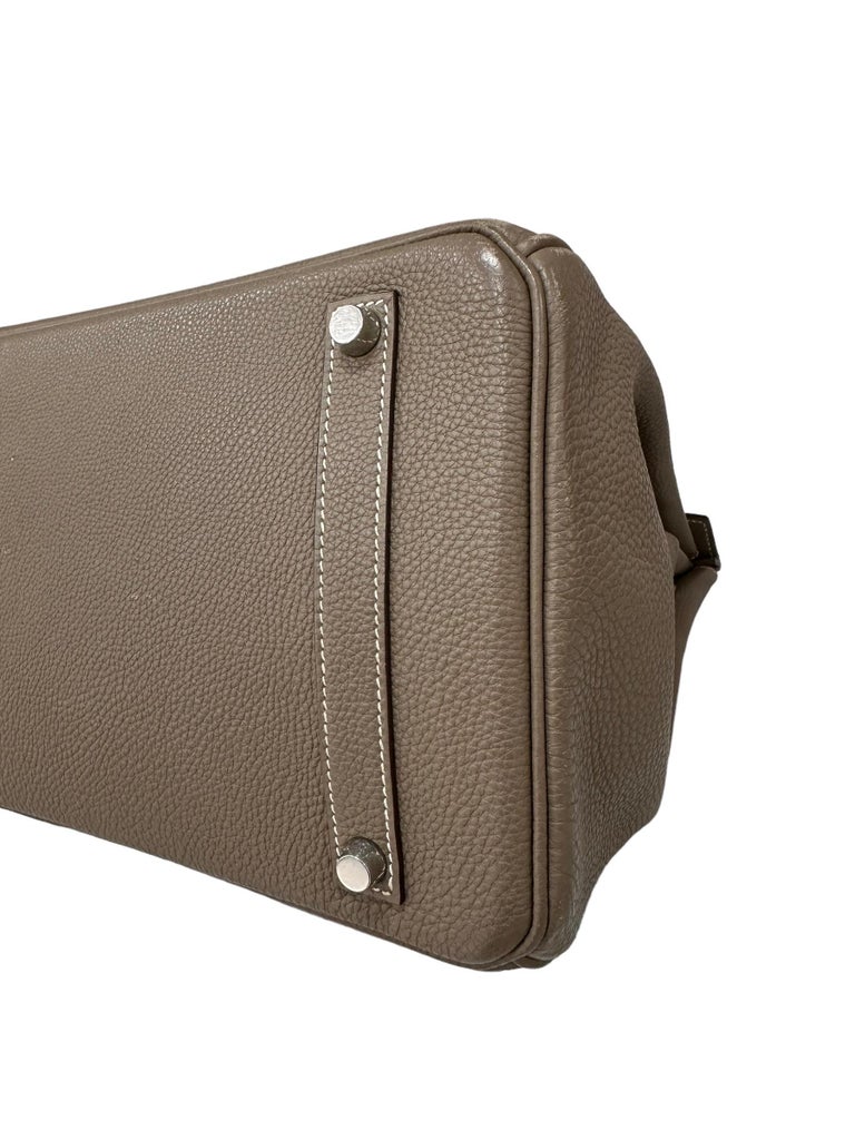 Hermès, a chocolate brown Togo leather 'Birkin 35' handbag, 2008