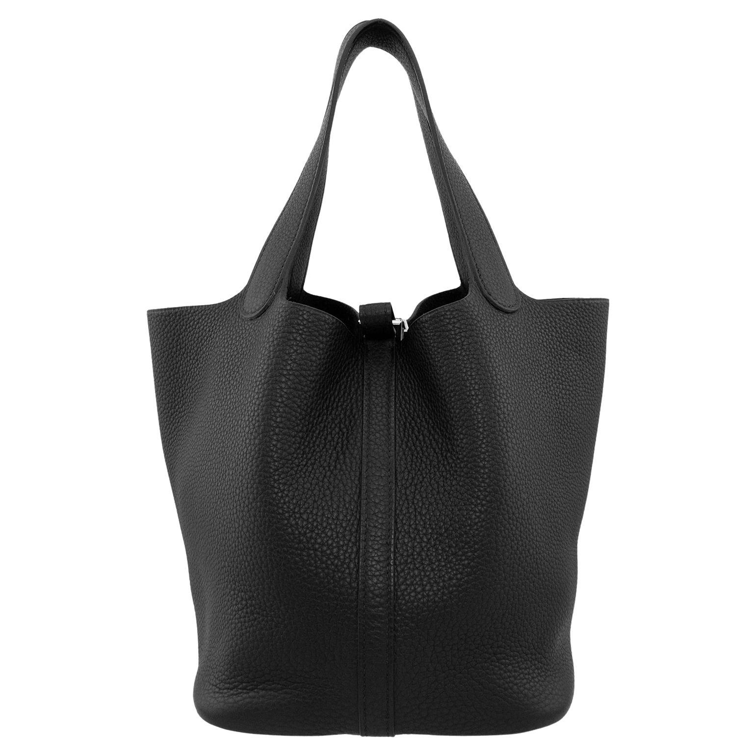 2008 Hermes Black Picotin 22 MM Bag For Sale at 1stDibs | hermes ...