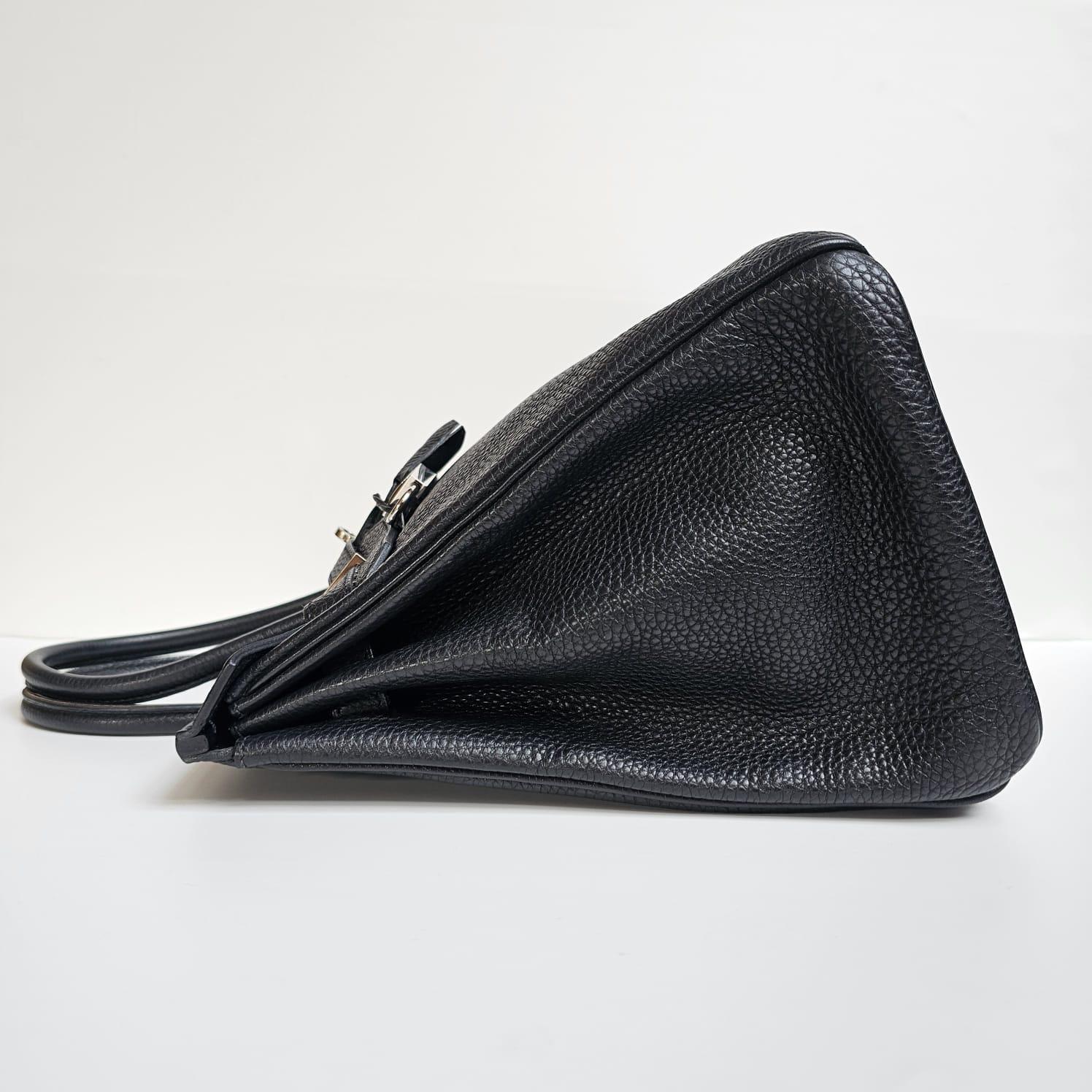 2008 Hermes Black Togo Leather Birkin 35 Bag 10