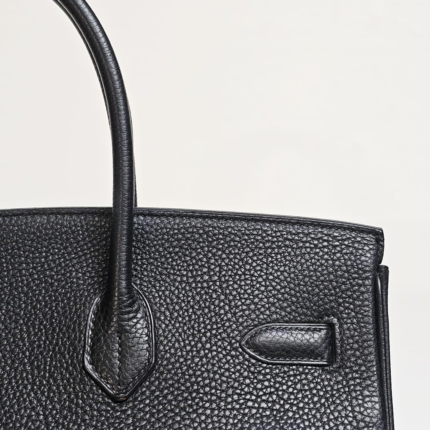 2008 Hermes Black Togo Leather Birkin 35 Bag 13