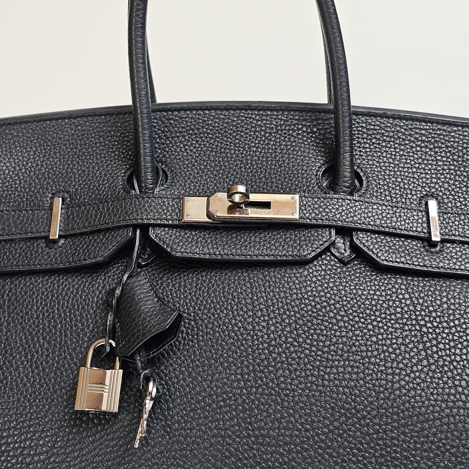 2008 Hermes Black Togo Leather Birkin 35 Bag 14
