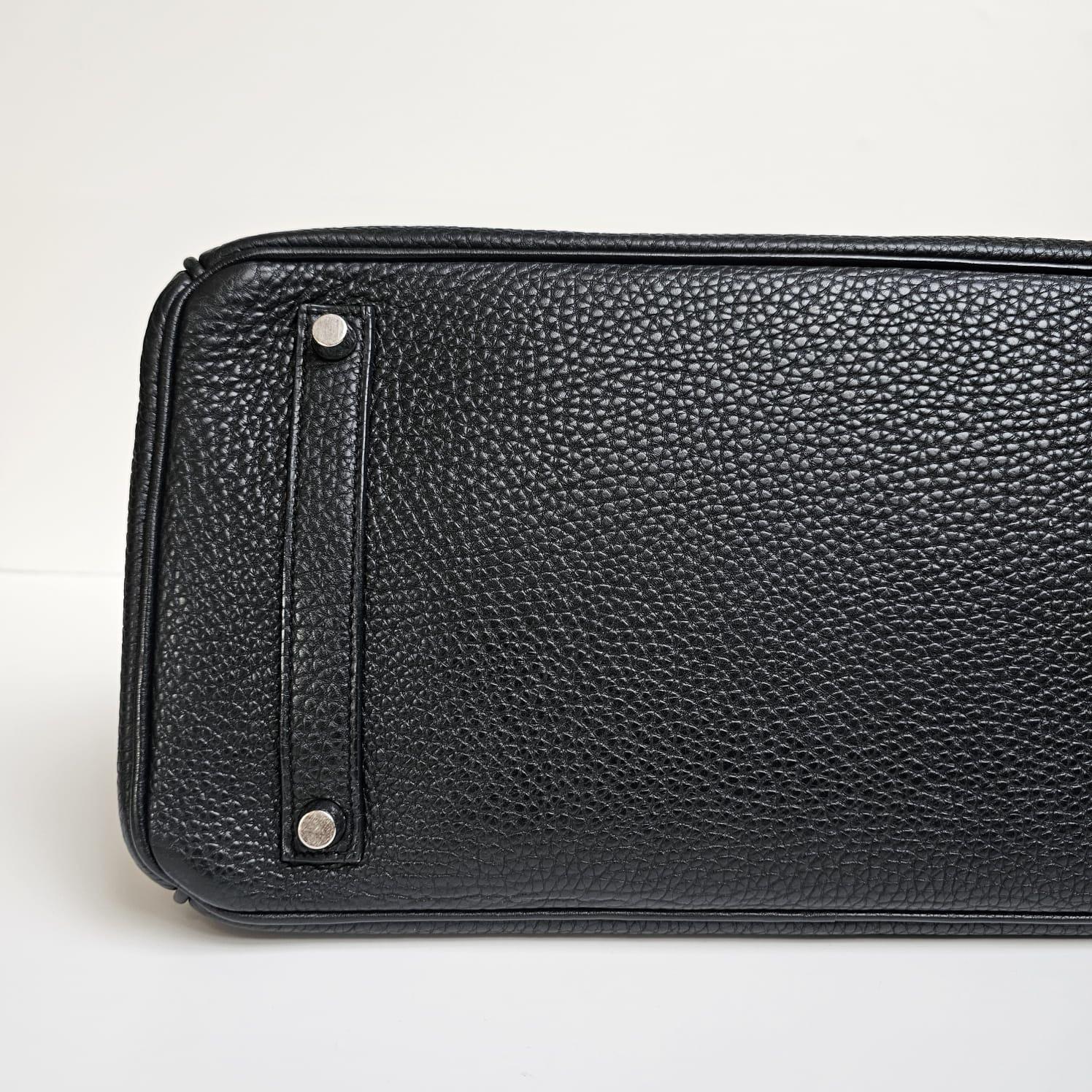 2008 Hermes Black Togo Leather Birkin 35 Bag 15