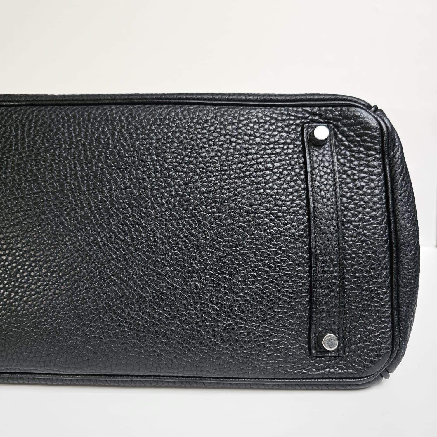 2008 Hermes Black Togo Leather Birkin 35 Bag 16