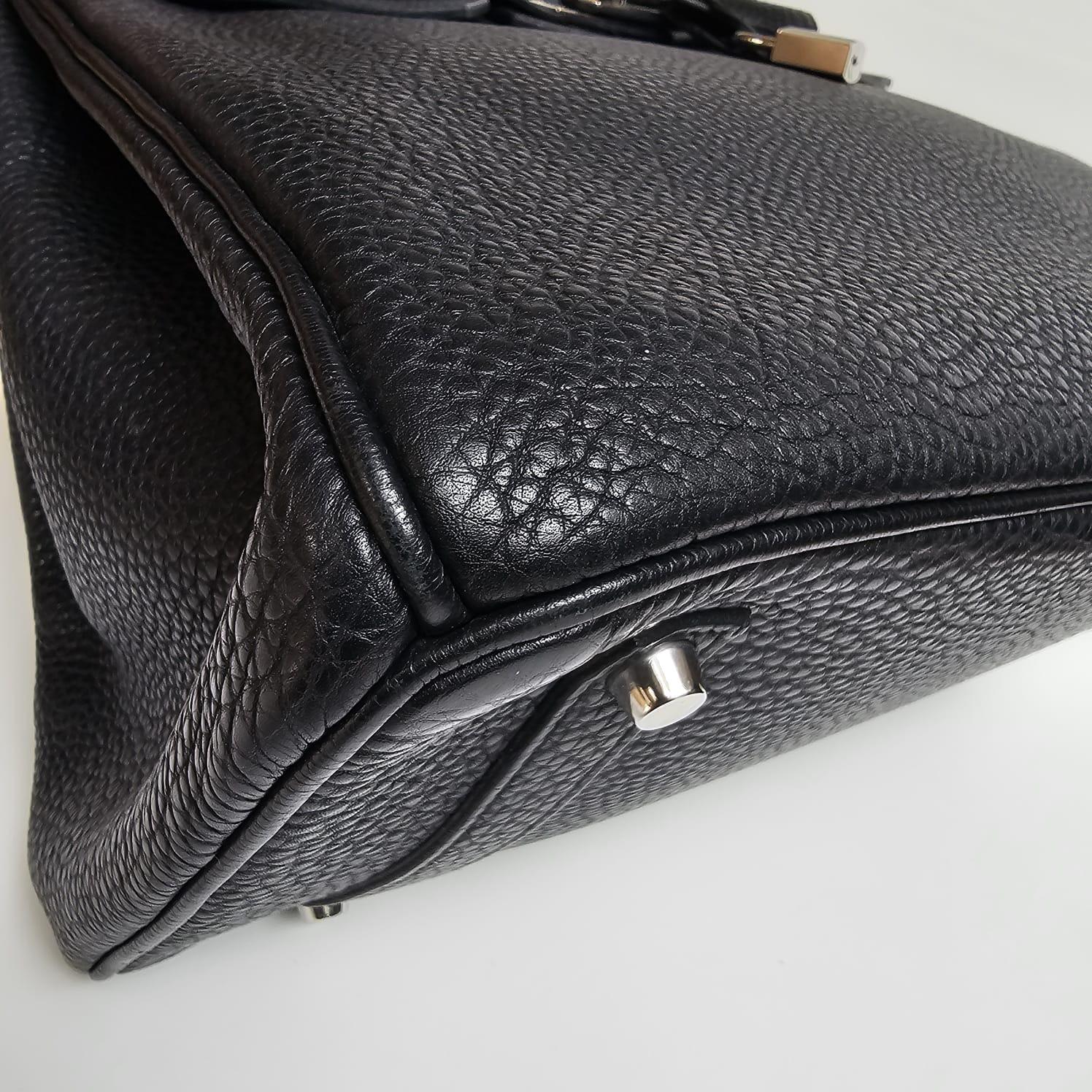 2008 Hermes Black Togo Leather Birkin 35 Bag 1