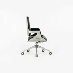 2008 Interstuhl Silver 262S Office Desk Chair in Black Leather by Hadi Teherani