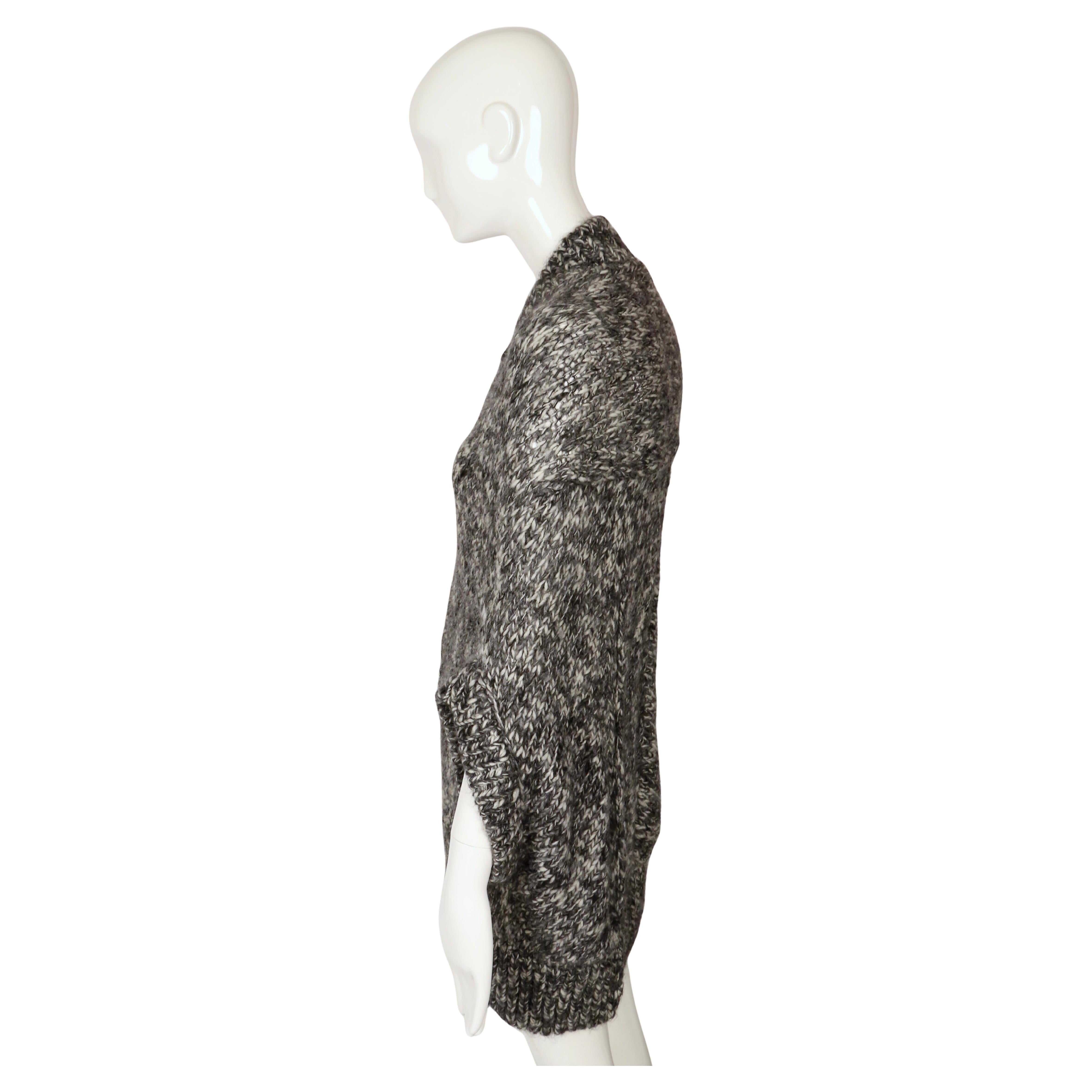 2008 JUNYA WATANABE COMME DES GARCONS Pullover aus grauem Marmorstrick im Angebot 2