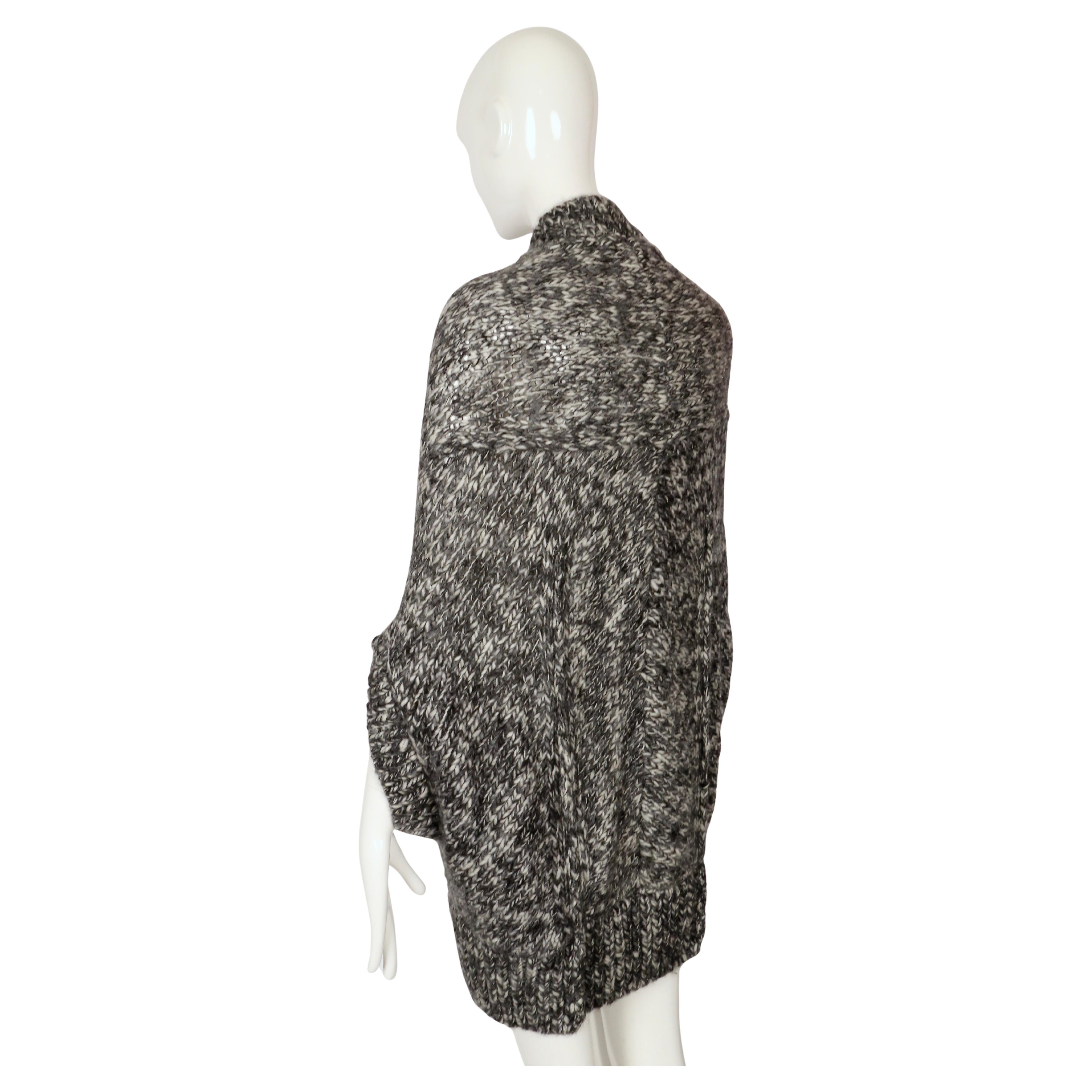 2008 JUNYA WATANABE COMME DES GARCONS Pullover aus grauem Marmorstrick im Angebot 3