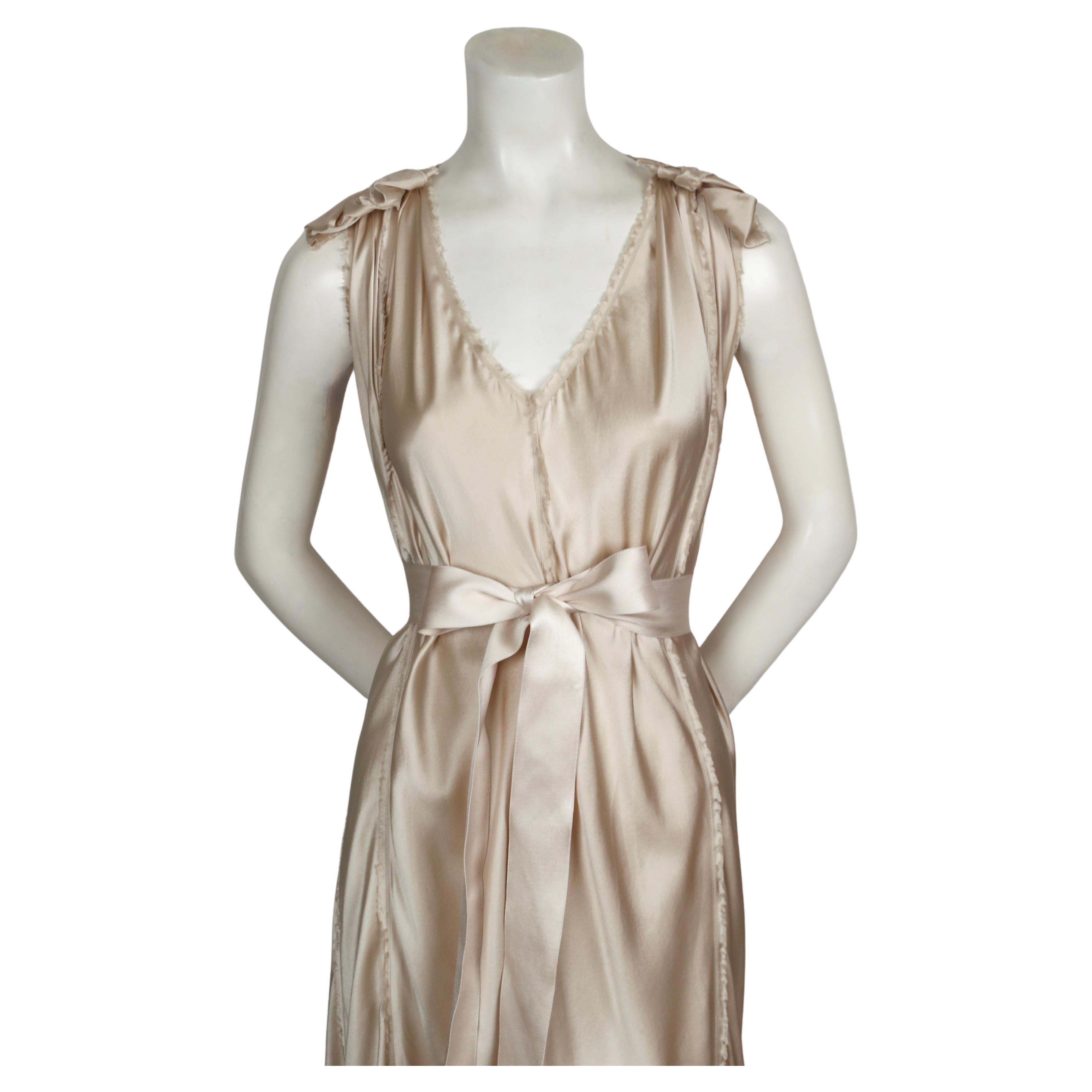 2008 LANVIN by Alber Elbaz silk Grecian style wedding dress In Good Condition For Sale In San Fransisco, CA