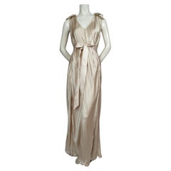 Vintage 2008 LANVIN by Alber Elbaz silk Grecian style wedding dress
