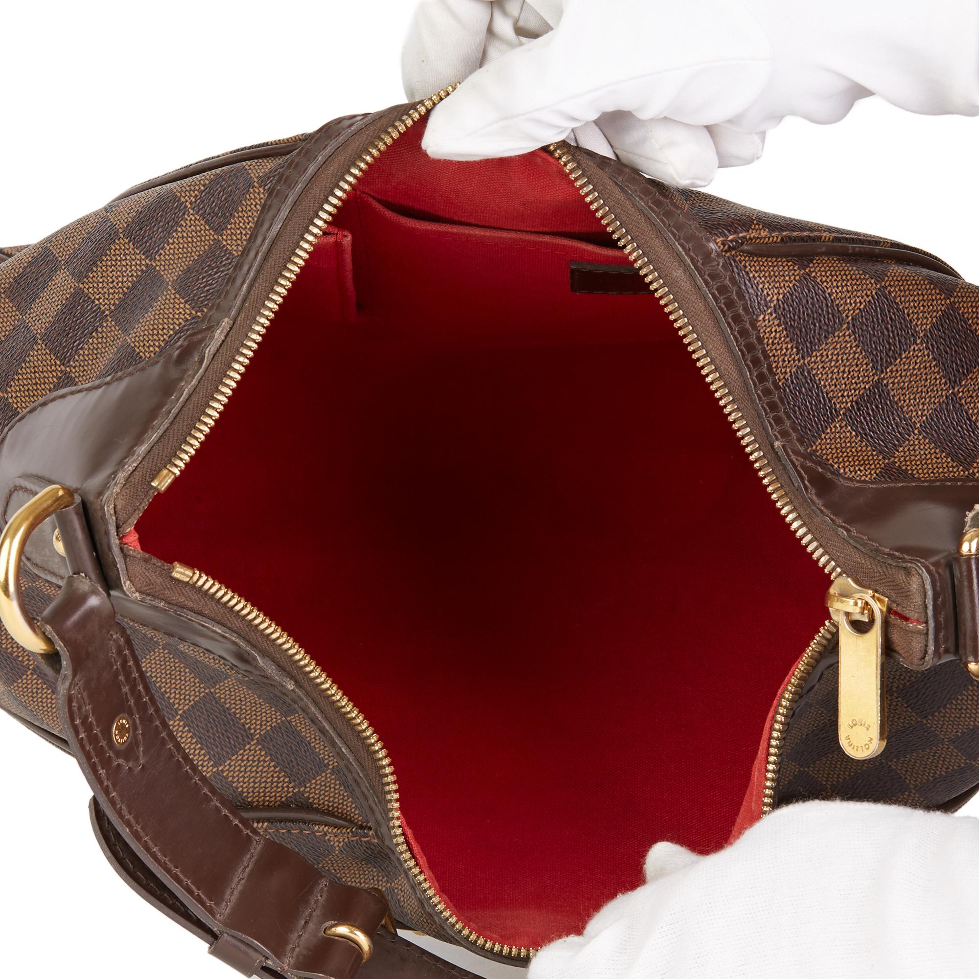 2008 Louis Vuitton Brown Damier Ebene Monogram Coated Canvas Thames PM 2