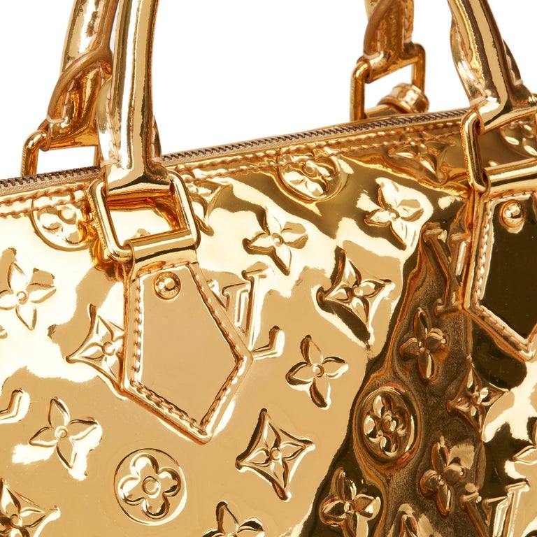 Louis Vuitton Gold Monogram Miroir Speedy 30 QJB0FZ1TDB008