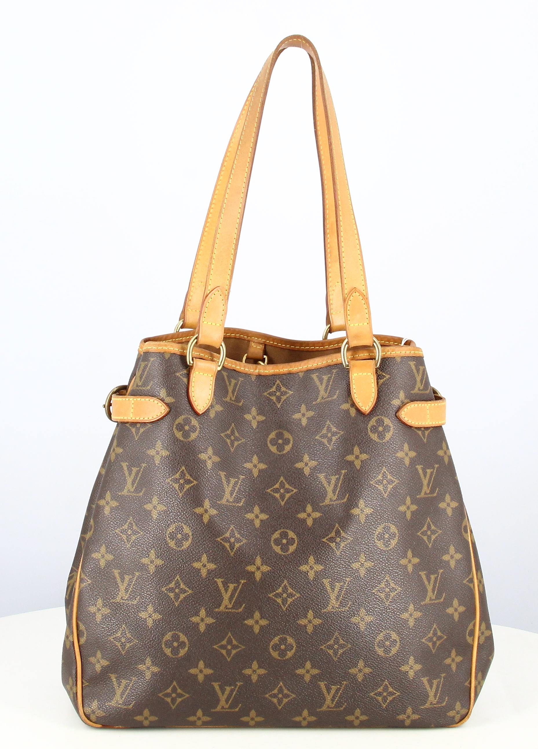 2008 Louis Vuitton Handbag Batignolles Monogram Canvas

- Very good condition. Shows very slight signs of wear over time.
- Louis Vuitton Bag
- Monogram canvas
- Two brown leather straps 
- Inside: two pockets, one of which is zipped