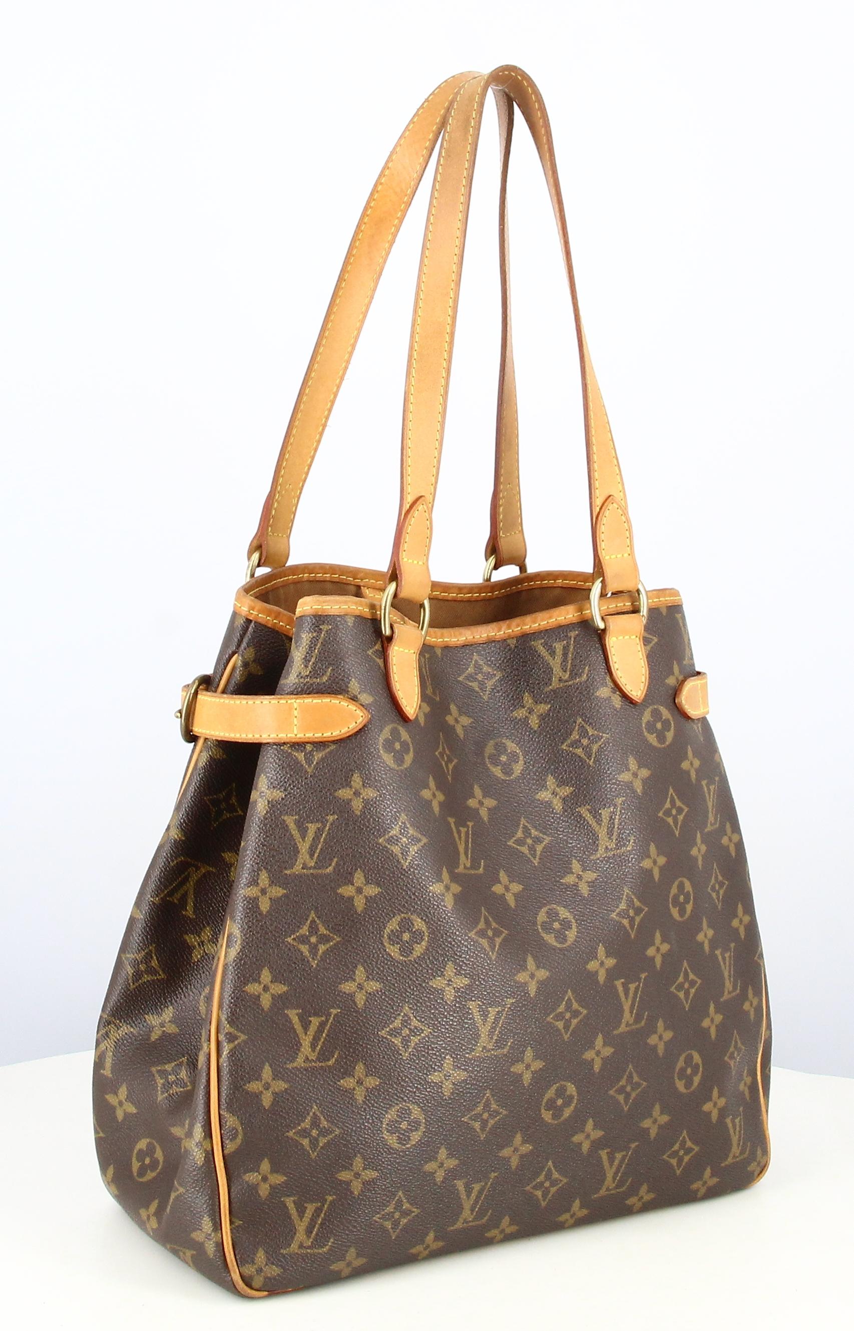 2008 Louis Vuitton Handbag Batignolles Vertical Tote Monogram Canvas In Good Condition For Sale In PARIS, FR