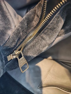 2008 Louis Vuitton Limited Edition Whisper black suede python handles handle bag