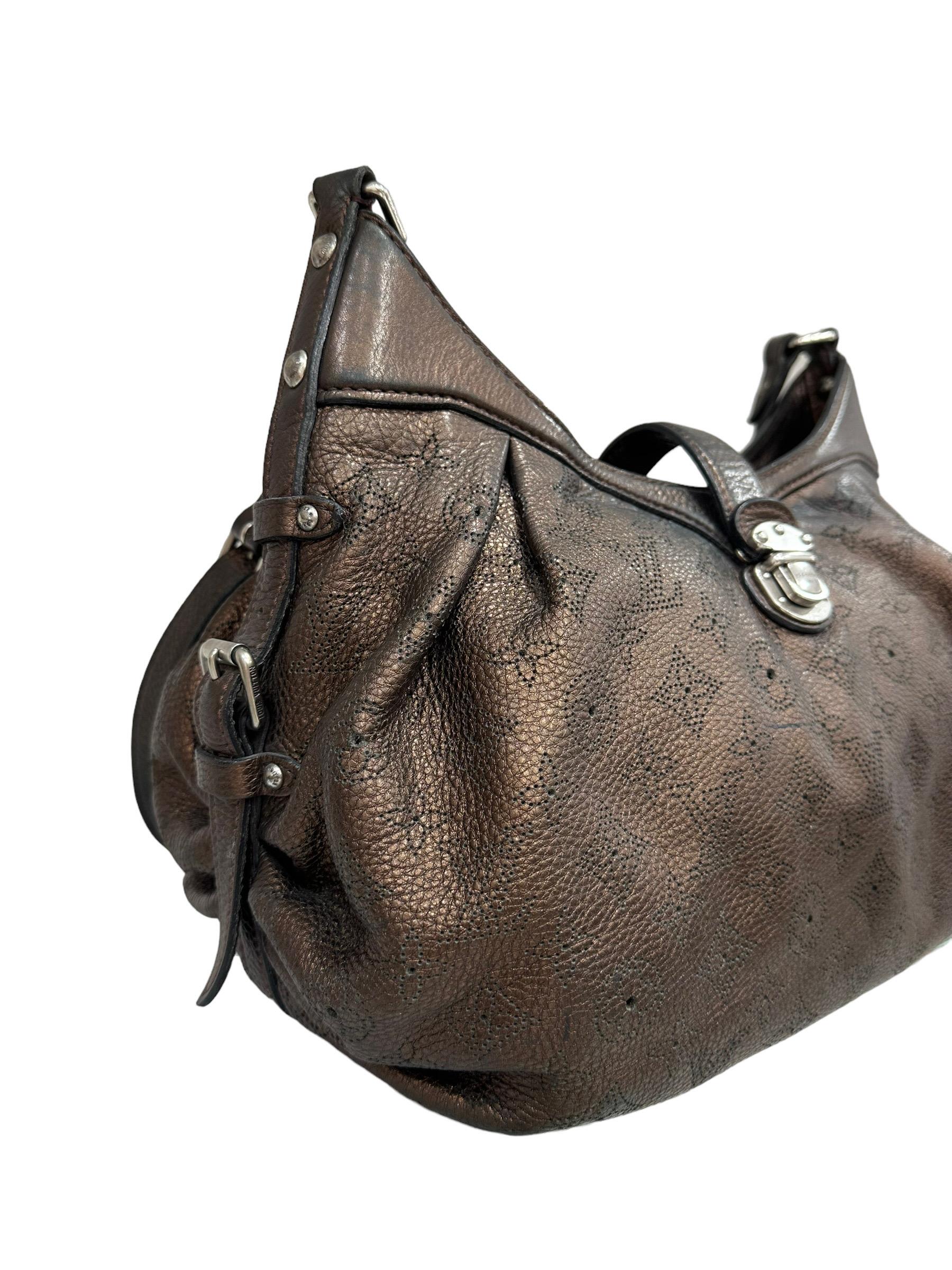 metallic bronze bag