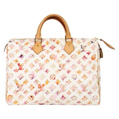 Used 2008 Louis Vuitton Monogram Watercolor Aquarelle Canvas Richard Prince Speedy 35