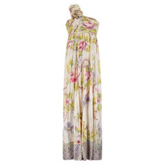 2008 Pasarela Matthew Williamson Vestido con estampado geométrico multicolor