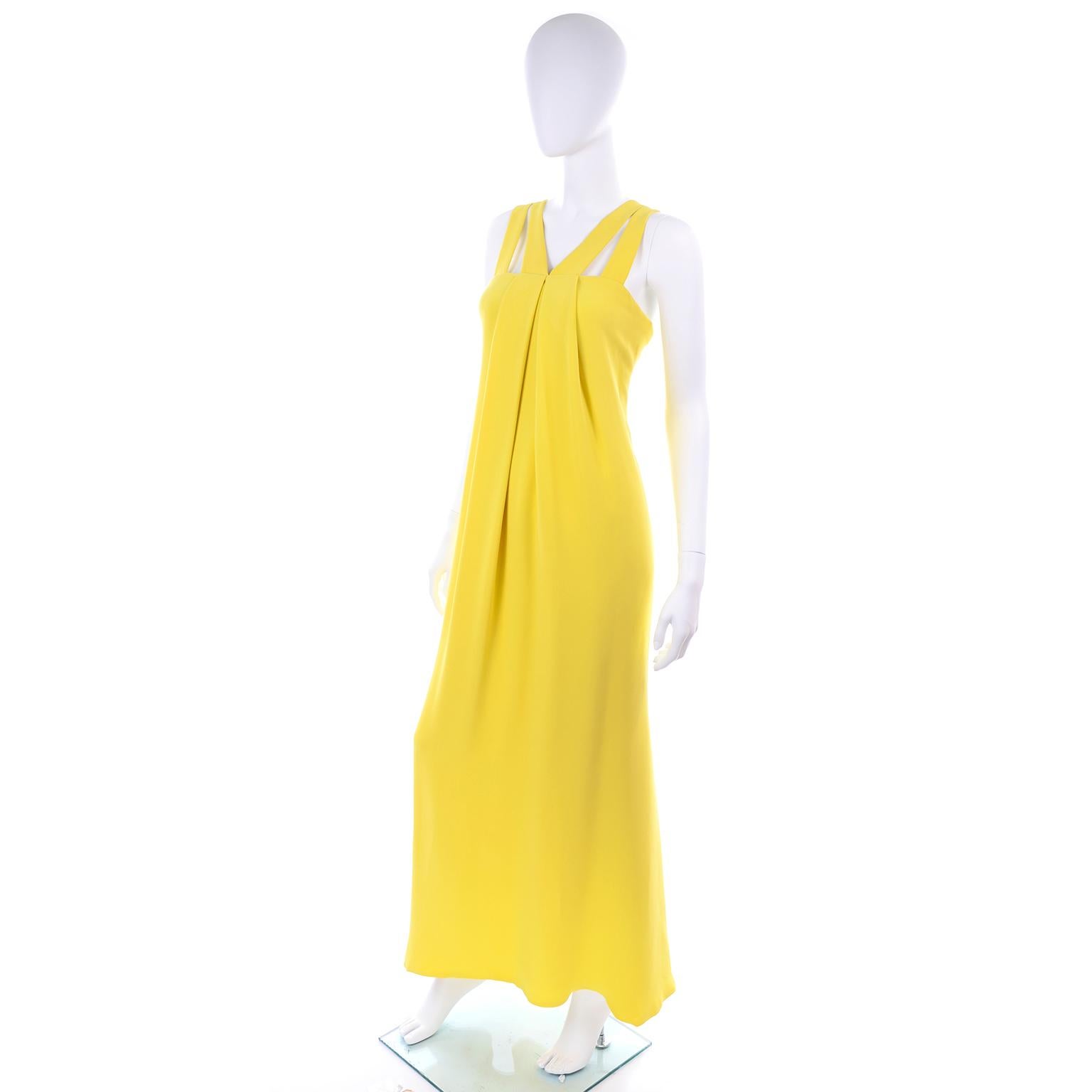 chartreuse yellow dress