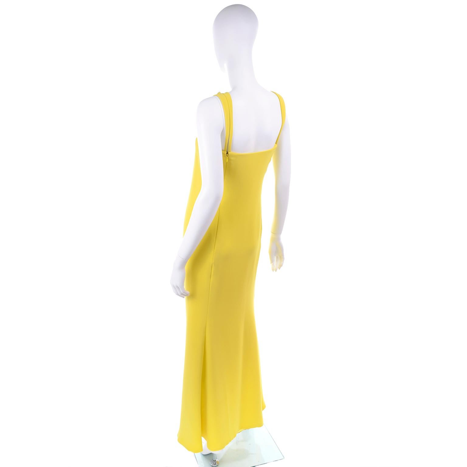 yellow dress runway