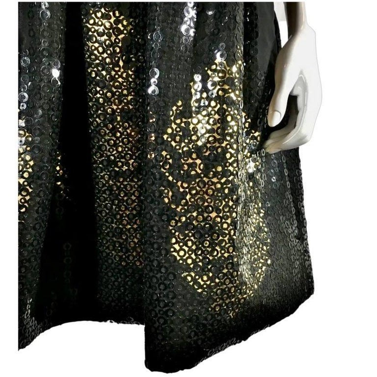 Fall 2002 Oscar de la Renta Runway Look 50 Deep Purple Silk Dress w Hand Applied Patchwork main image 1