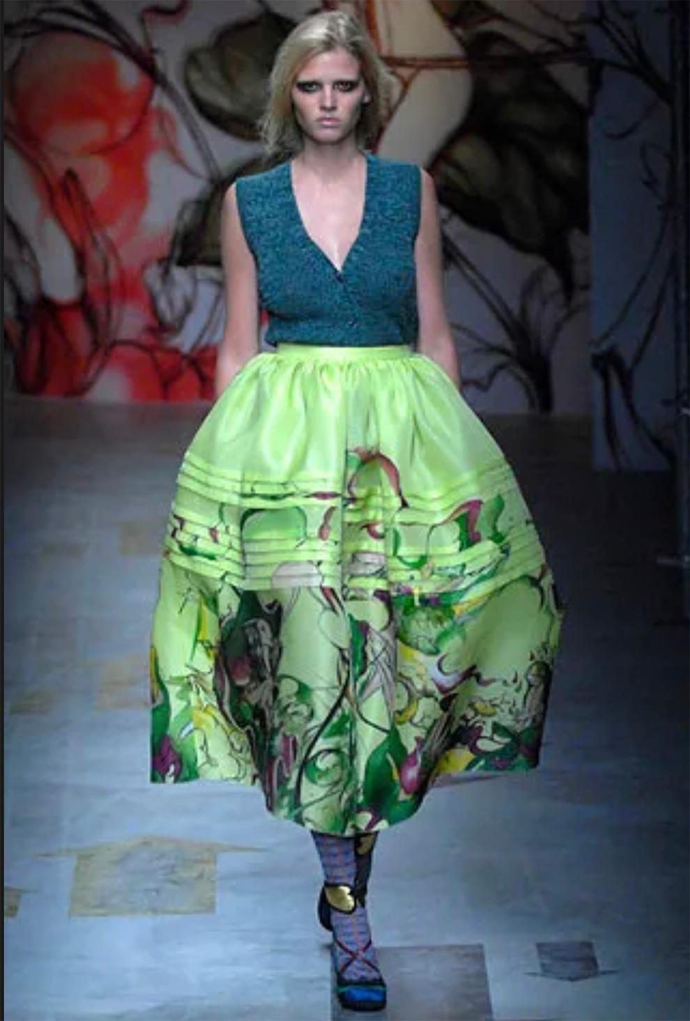 2008 Prada James Jean Fairy Druck durchgehend  Seidenschal 3