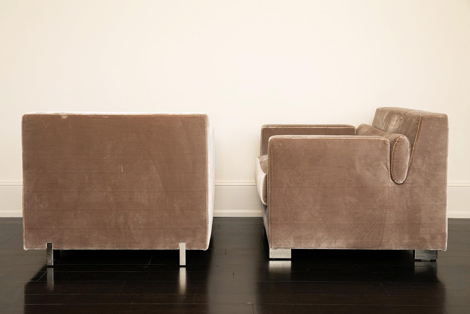 2008 Ralph Pucci India Mahdavi Poltrone in seta, coppia In condizioni buone in vendita a Miami, FL