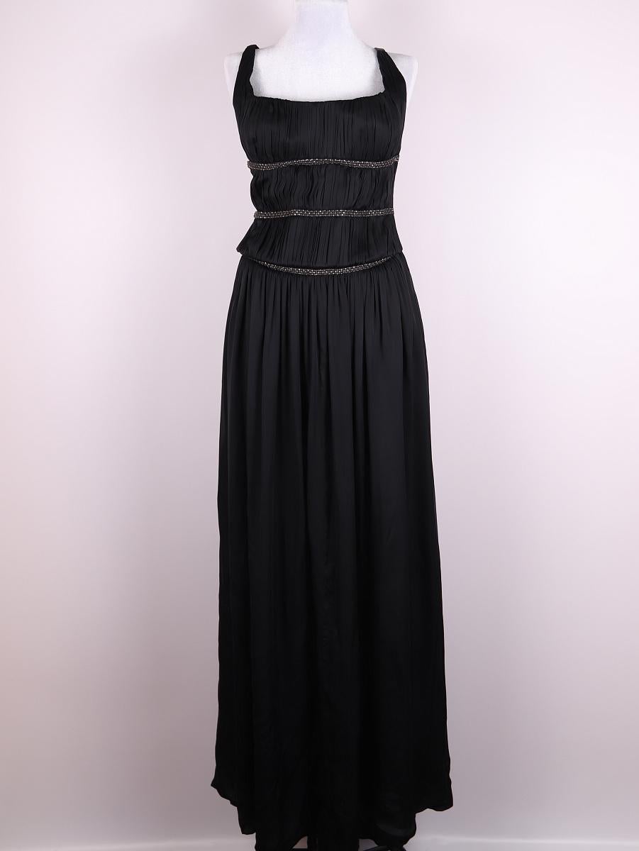 2008 Roberto Cavalli: abito da sera in seta nera in vendita 6