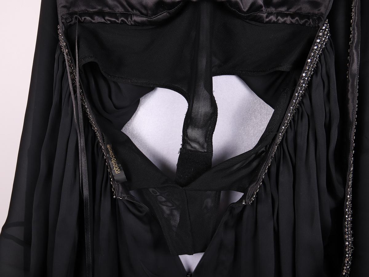 2008 Roberto Cavalli: abito da sera in seta nera In condizioni buone in vendita a Алматинский Почтам�т, KZ