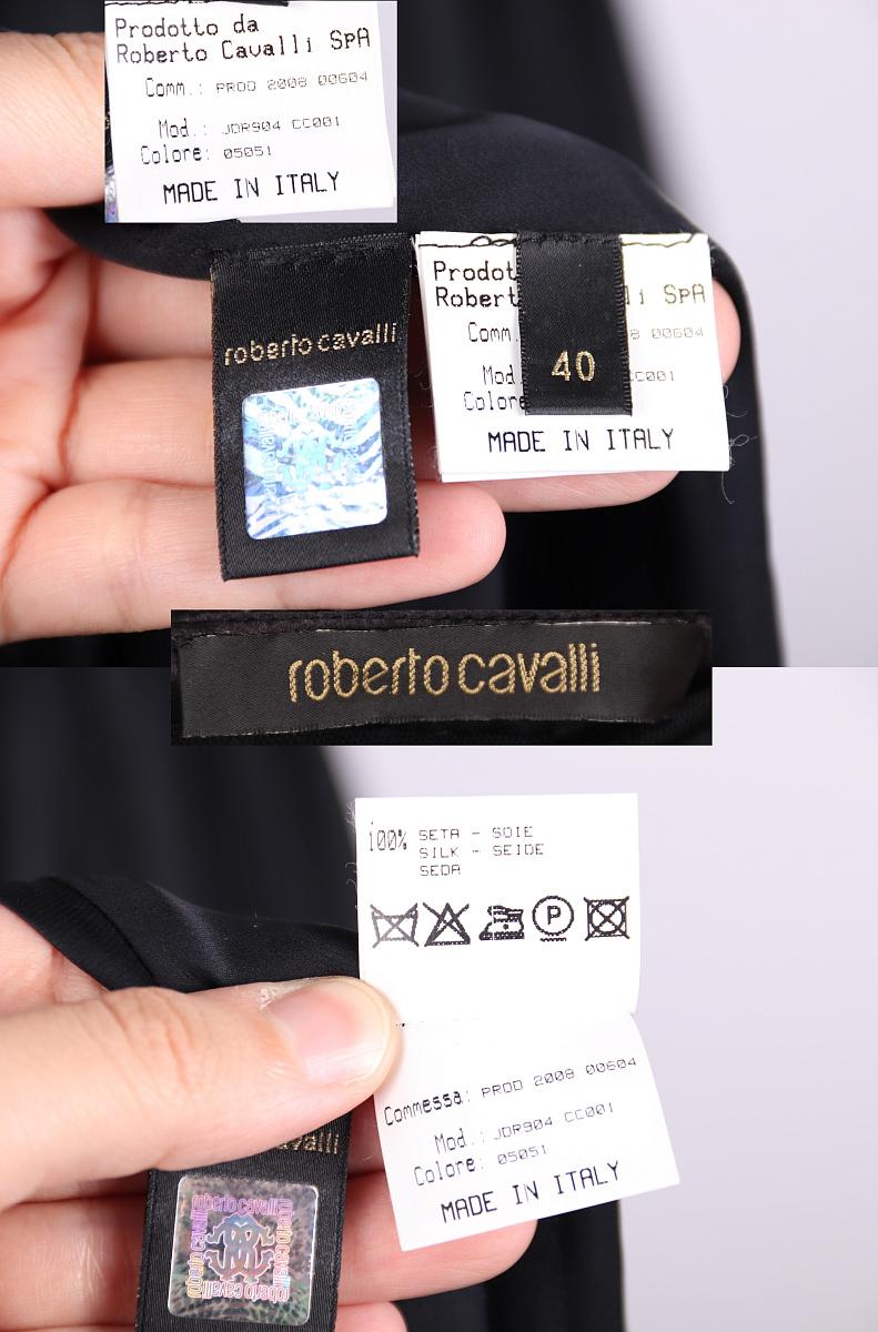 Donna 2008 Roberto Cavalli: abito da sera in seta nera in vendita