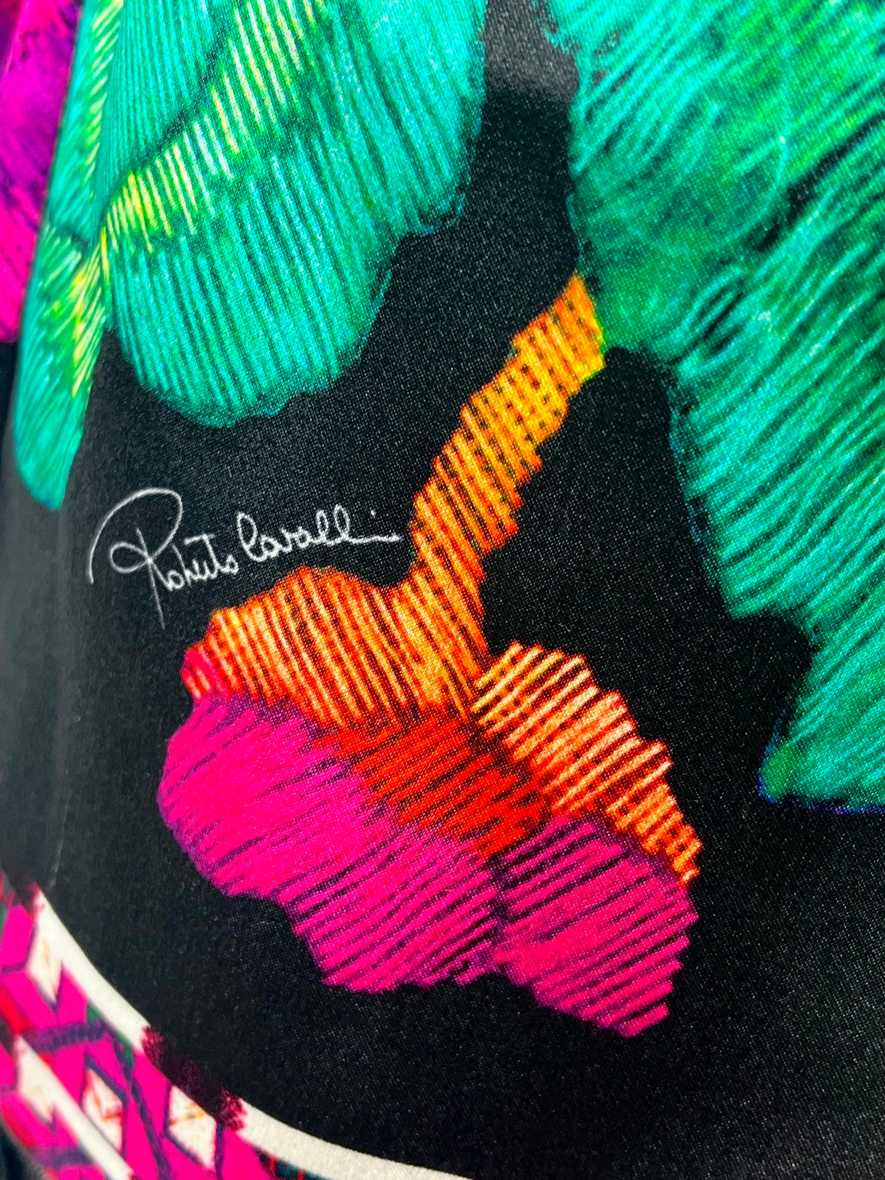 2008 Roberto Cavalli Floral Print Babydoll silk top NWT For Sale 2
