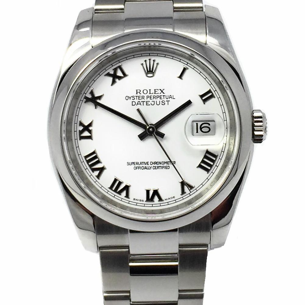 2008 Rolex Datejust 116200 36 mm White Dial For Sale