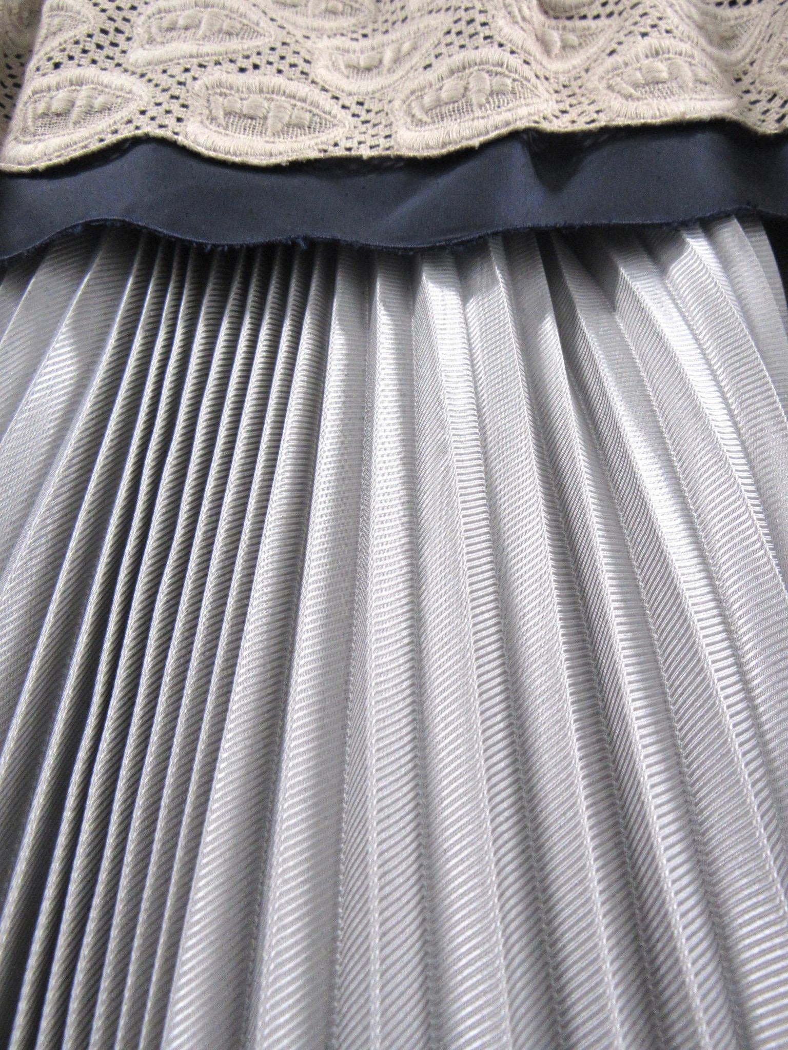 2008 Undercover Strapless Pleated Fang Detail Dress For Sale 3