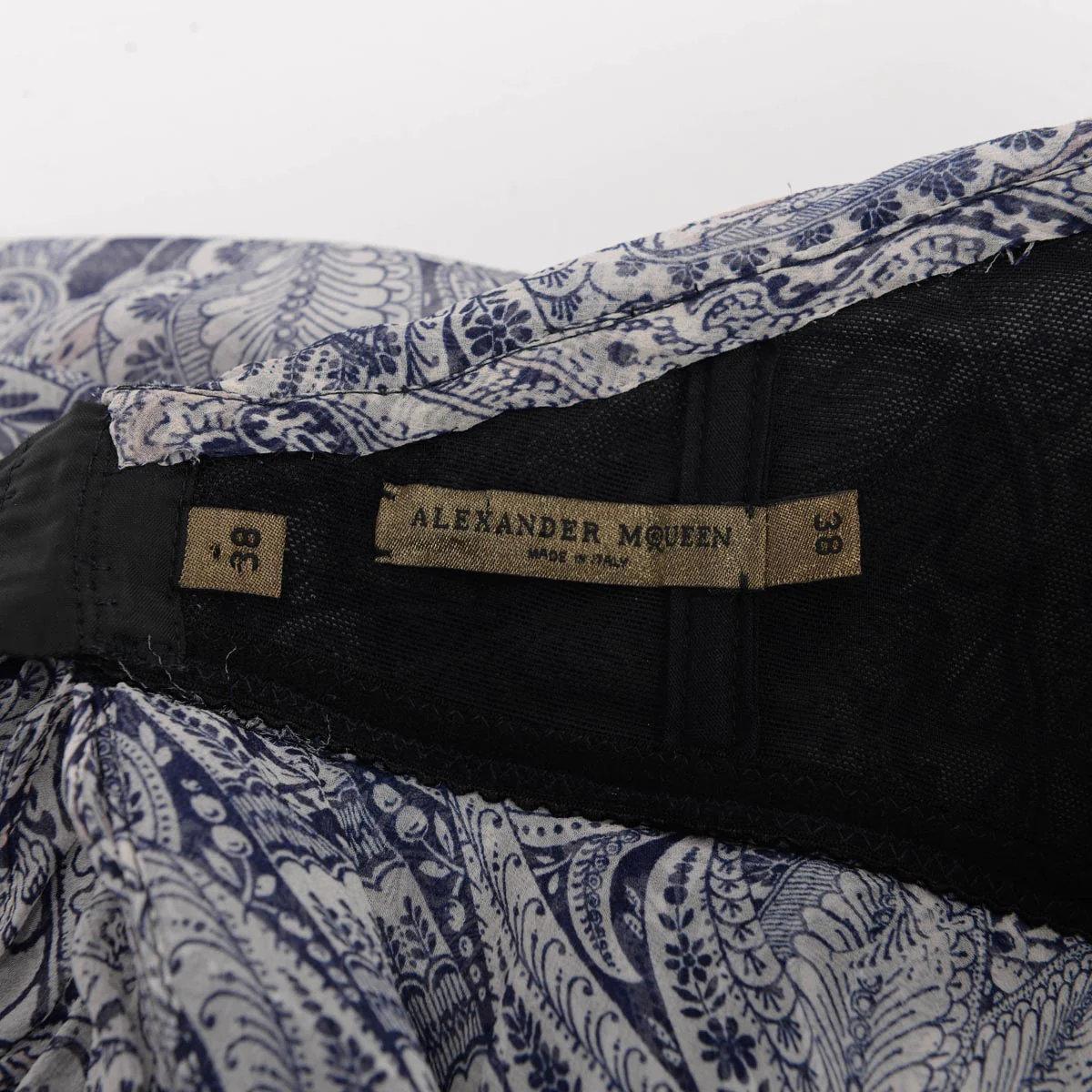2008 Vintage Alexander McQueen Silk Strapless Long Dress 2