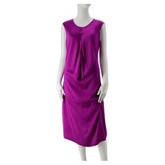 2008 Yves Saint Laurent Purple Silk Dress